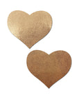 Pastease Love: Liquid Rose Gold Heart Nipple Pasties