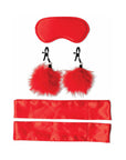 Sportsheets Sex & Mischief Amor 5-Piece Bondage Beginner Kit Red
