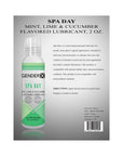 Gender X Spa Day Mint, Lime & Cucumber Flavored Water-Based Lubricant 2 oz.