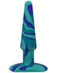 A-Play Groovy 5 in. Silicone Anal Plug Ocean