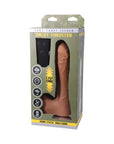Fort Troff Uncut Thruster Mini Fuck Machine Rechargeable Remote-Controlled Silicone 8.5 in. Thrusting Dildo Tan