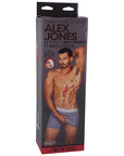 Signature Cocks Alex Jones ULTRASKYN 11 in. Dual Density Dildo with Removable Vac-U-Lock Suction Cup Tan
