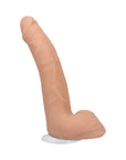 Signature Cocks Quinton James 8 in. Dual-Density Dildo with Vac-U-Lock Suction Cup Beige