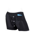 SpareParts Tomboii Rayon Boxer Briefs Harness Black Size S