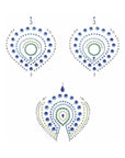 Bijoux Indiscrets Flamboyant Rhinestone Body Decorations Blue/Green