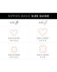 Nippies Basic Black Crosses Pasties Size B