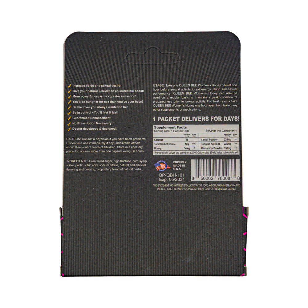 Queen Bee Honey Female Enhancer 24 Packets Per Display