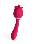 Honey Play Box Rhea The Rose Clit Tongue Licking Vibrator and G-spot Massager Red