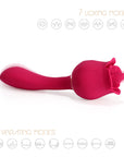 Honey Play Box Rhea The Rose Clit Tongue Licking Vibrator and G-spot Massager Red