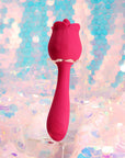Honey Play Box Rhea The Rose Clit Tongue Licking Vibrator and G-spot Massager Red