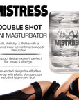 Mistress Double Shot Pussy and Ass Mini Masturbator Clear