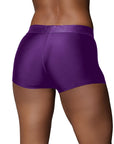 Ouch! Vibrating Strap-on Boxer Purple M/L