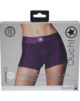 Ouch! Vibrating Strap-on Boxer Purple XS/S