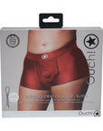 Ouch! Vibrating Strap-on Boxer Red XL/XXL