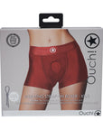 Ouch! Vibrating Strap-on Boxer Red XS/S
