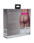 Ouch! Vibrating Strap-on Panty Harness with Open Pink Black XL/XXL