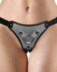 Ouch! Metallic Strap-on Harness Gunmetal