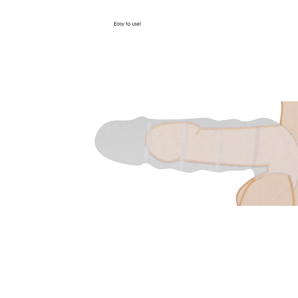 RealRock Skin 8 in. Penis Extender Sling Beige