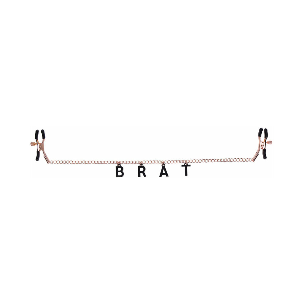 Sportsheets Sex &amp; Mischief Brat Charmed Nipple Clamps