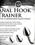 Master Series Anal Hook Trainer Anal Hook with 3 Plugs