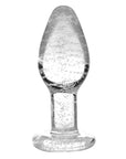 Booty Sparks Glow-in-the-Dark Glass Anal Plug S
