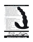Evolved Bead Me Up Prostate Rechargeable Black