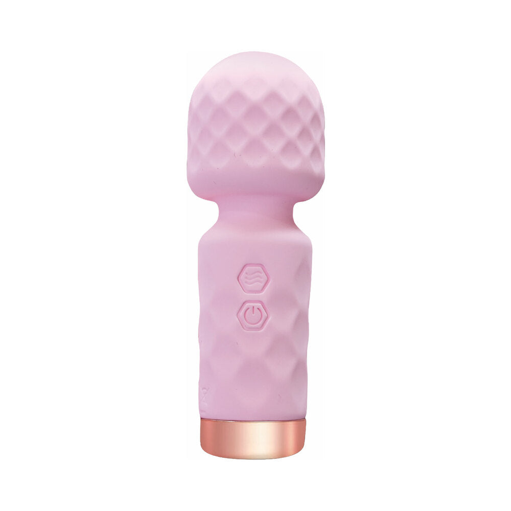 Wet Dreams Lil' Wanderer Mini Massage Wand Multi-Speed Silicone Pink