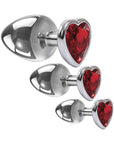 Adam & Eve Three Hearts Gem Anal Plug Set