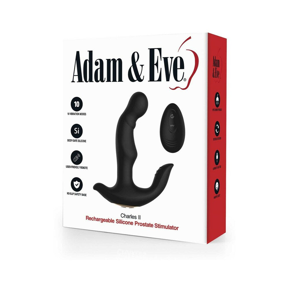 Adam &amp; Eve Charles II Rechargeable Silicone Prostate Stimulator