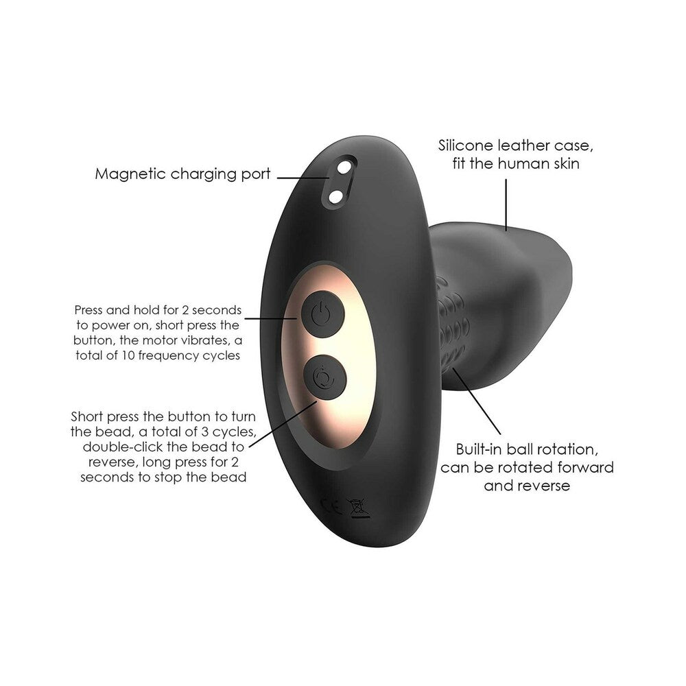 Adam &amp; Eve Carl Jr. Vibrating &amp; Rimming Plug