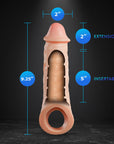 Performance Plus Intrepid 2 in. Silicone Penis Xtender Beige