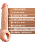 Performance Plus Thrive 2.5 in. Silicone Penis Xtender Beige