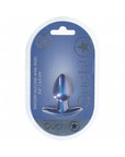 Ouch! Smooth Silicone Anal Plug Small 2.6 in. Metallic Blue