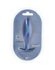 Ouch! Smooth Silicone Oval Anal Plug 4.6 in. Metallic Blue