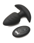 BANG! Rotating & Vibrating Silicone Butt Plug with Remote Black