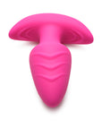 BANG! Rotating & Vibrating Silicone Butt Plug with Remote Pink