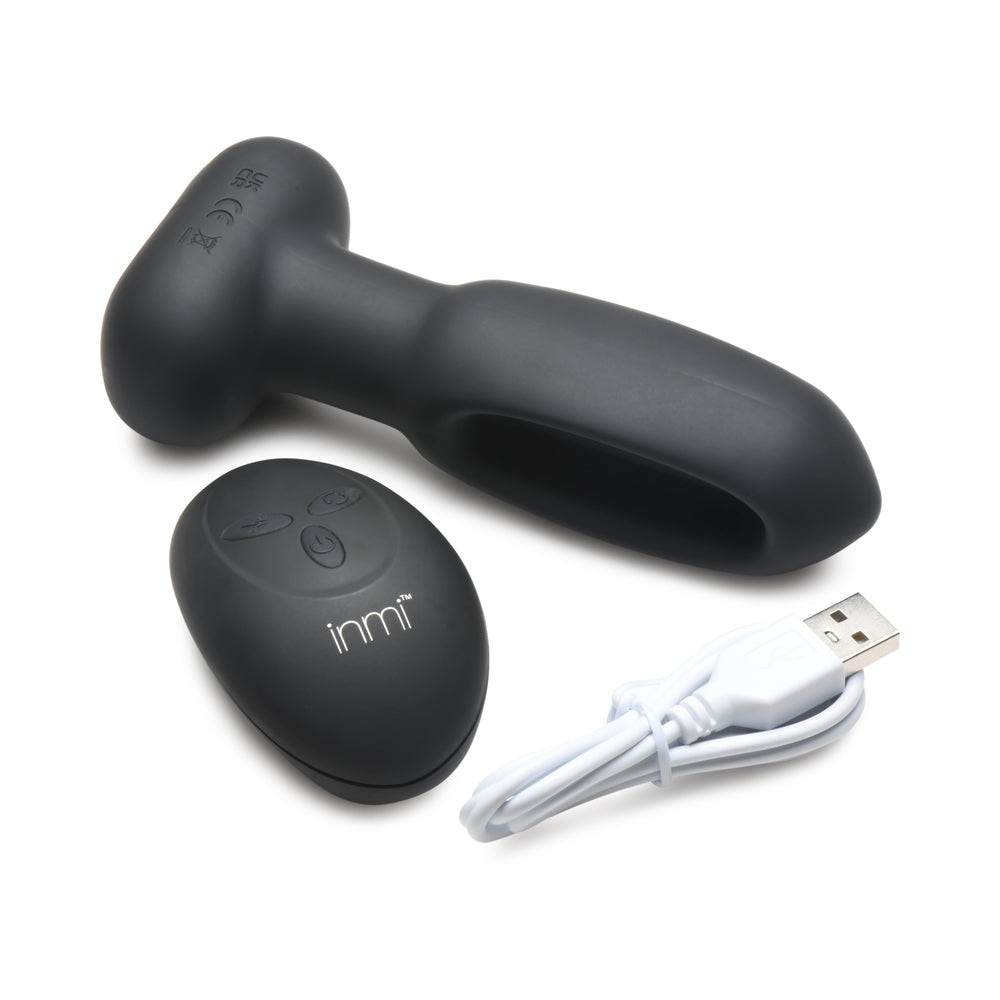 Flickers Bum Flick Flicking &amp; Vibrating Silicone Butt Plug with Remote