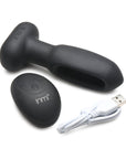 Flickers Bum Flick Flicking & Vibrating Silicone Butt Plug with Remote