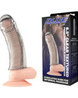 Blue Line 6.5 in. Clear Textured Penis Enhancing Sleeve Extension