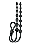 Ass-Sation Dual Silicone Anal Beads Black