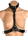 Master Series Vixen Chest Harness Black