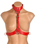 Master Series Vixen Chest Harness Red