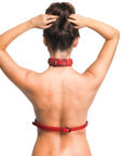 Master Series Vixen Chest Harness Red