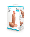 b-Vibe Slipskin Realistic Silicone Dildo 6 in. Girthy Mocha