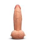 b-Vibe Slipskin Realistic Silicone Dildo 7 in. Girthy Mocha