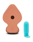 b-Vibe Slipskin Realistic Silicone Dildo 9 in. Girthy Mocha