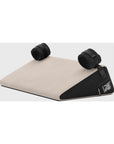 Liberator Black Label Wedge 24 in. Sex Position Pillow with Cuffs Décor Velvet Cream