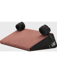 Liberator Black Label Wedge 24 in. Sex Position Pillow with Cuffs Décor Velvet Mauve