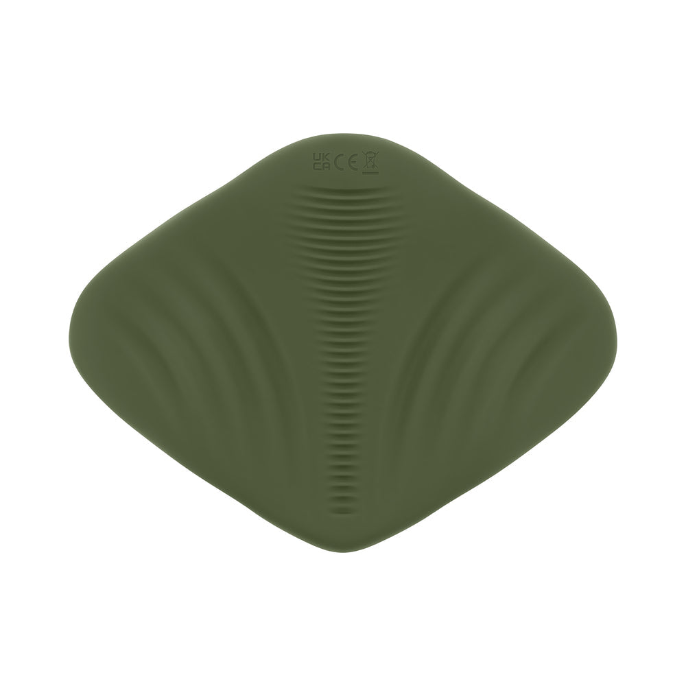 Gender X Pleasure Pad Rechargeable Grinding Pad &amp; Stroker Silicone Green