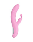 Playboy Rub Me Right Rechargeable Thrusting Dual Stimulator Silicone Pink Petal